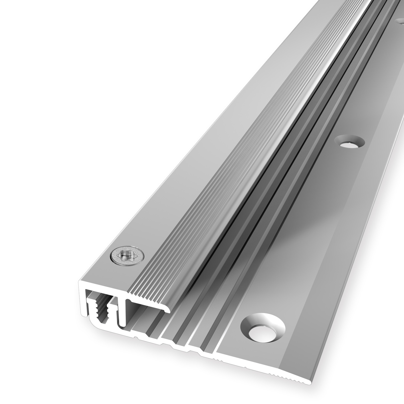Küberit Abschlussprofil 377, Silber, 17 mm x 100 cm