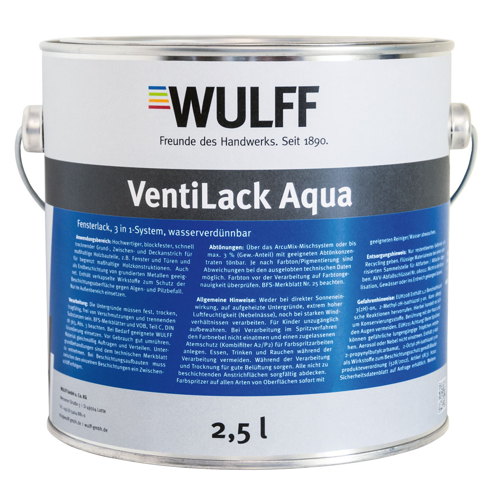 Arculux® VentiLack Aqua, Weiß, 2,5 l