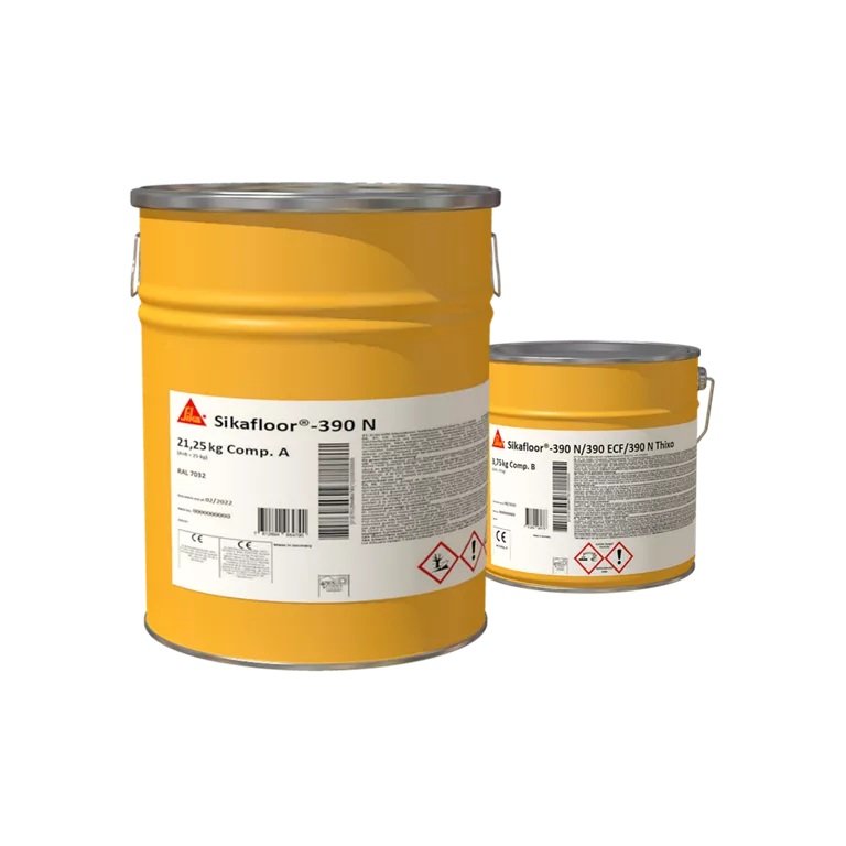 Sika Epoxidharzbeschichtung Sikafloor 390, RAL 7030, 25 kg