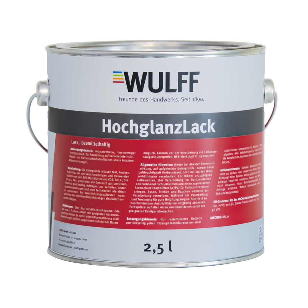 Arculux® HochglanzLack, Weiß, 2,5 l