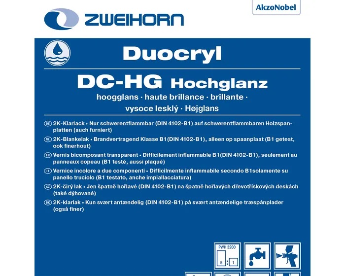 Zweihorn Hochglanzklarlack Duocryl DC-HG, 5 l