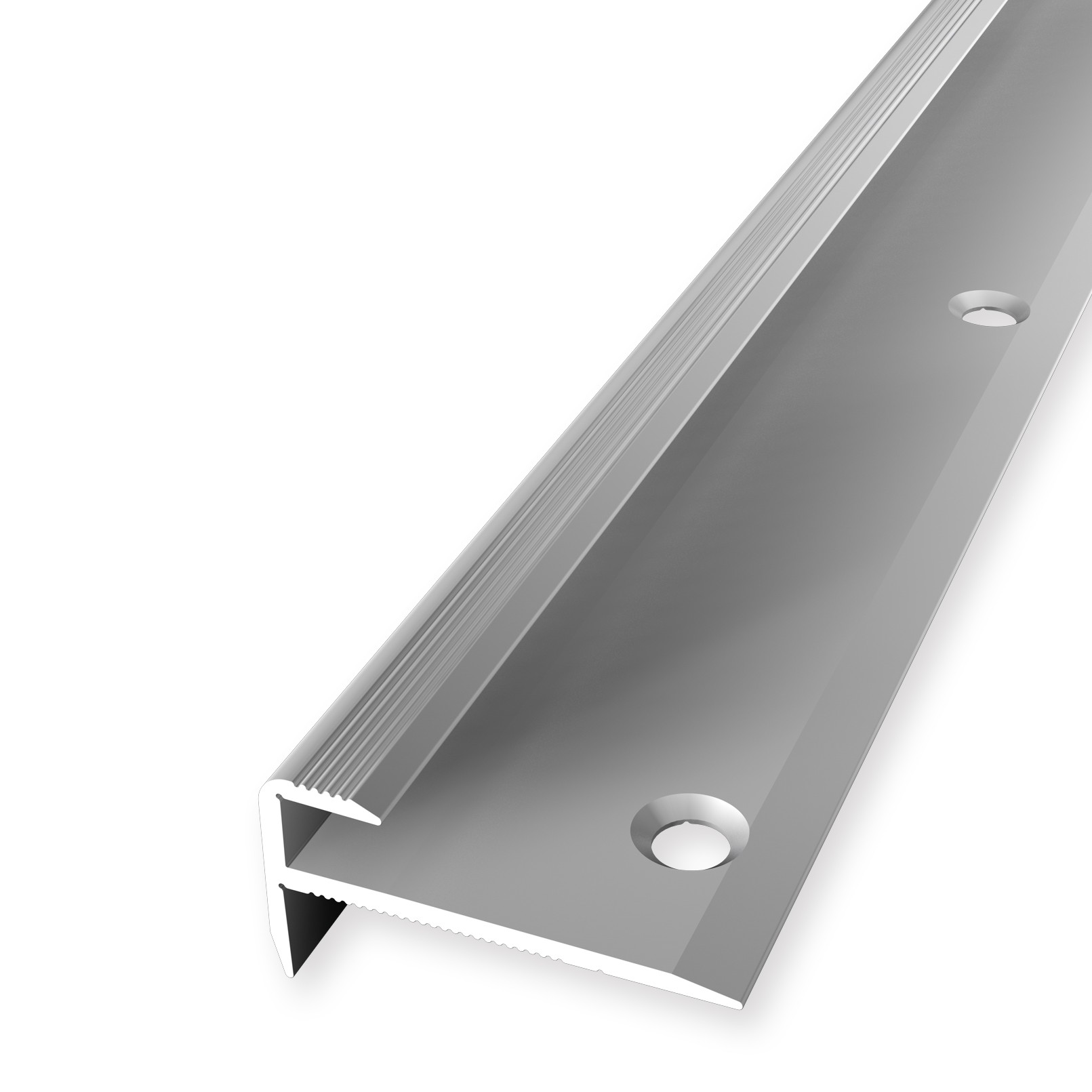 Küberit Treppenkantenprofil 807, Silber, 5 x 30/ 15 mm x 250 cm