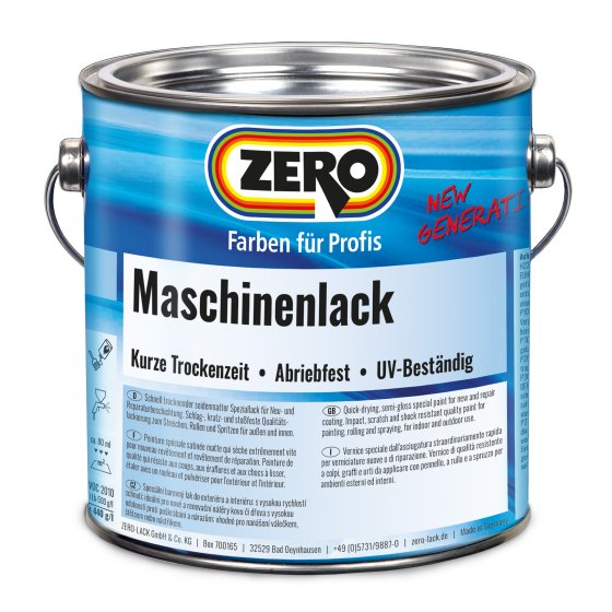 ZERO Maschinenlack New Generation, Weiß, 0,750 l