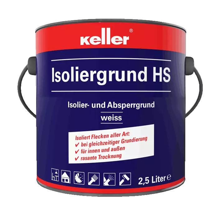 Keller Isoliergrund HS, Weiß, 2,5 l