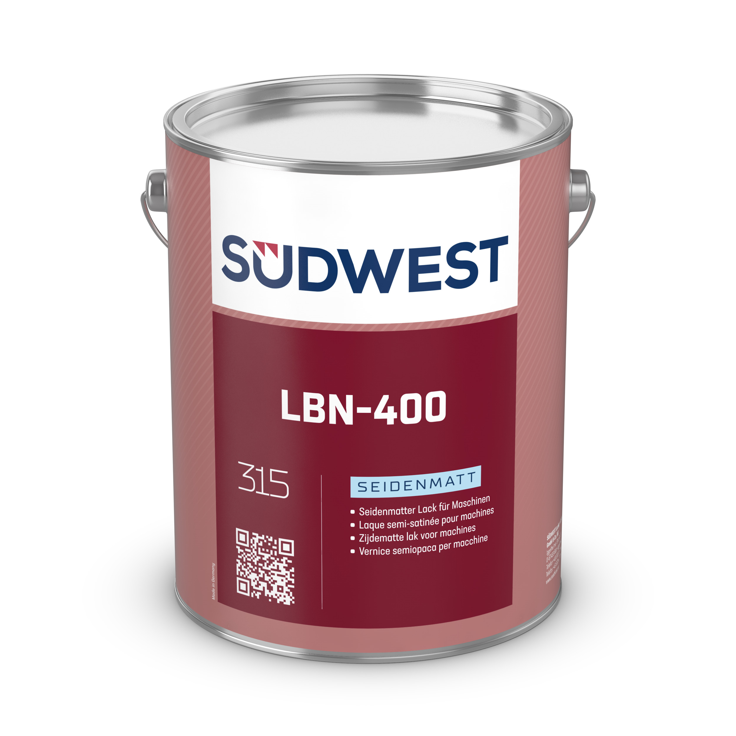 Südwest Lack, LBN-400 Seidenmatt, Base 0000, 4,5 l