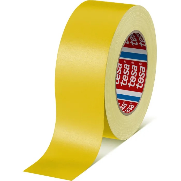 tesa Gewebeband 4651 Premium, Gelb, 50 m x 50 mm