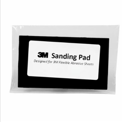 3M Hookit doppelseitiges Pad, Klett, Grau, 75 x 125 mm