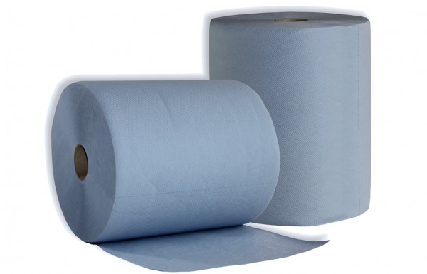 Putzpapier Rolle, 3-lagig, 37 x 38 cm, Blau