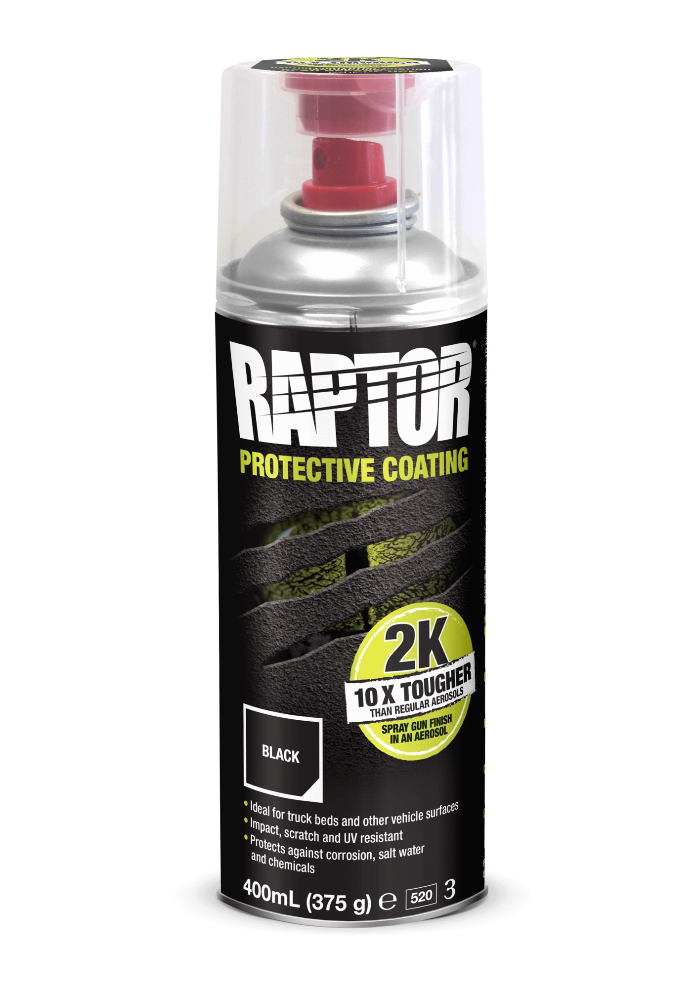 RAPTOR Liner Spraydose inkl. HÃ¤rter, Schwarz, 400 ml