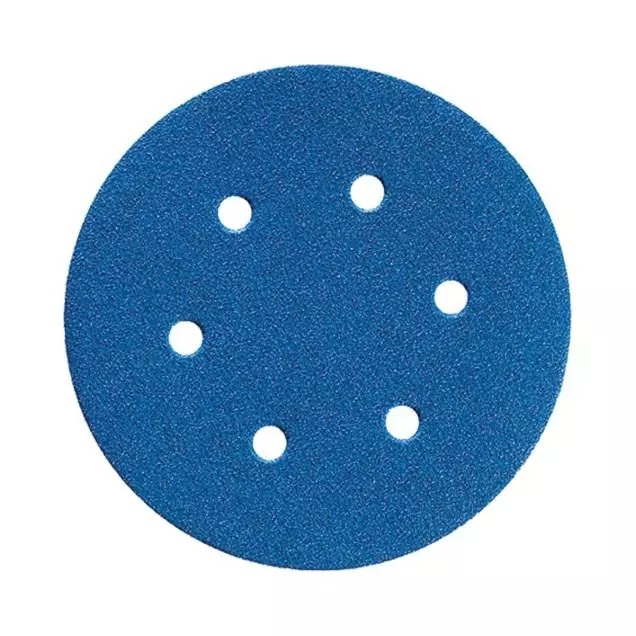 Norton Klett-Schleifscheibe Blue Fire, P 80, Ø 150 x 18 mm, 8+1-Loch