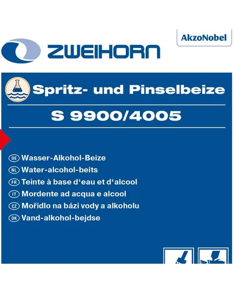 Zweihorn Spritz- und Pinselbeize S 9900/4005, 1 l