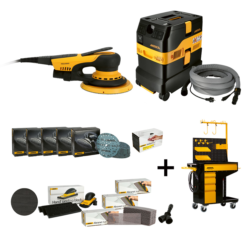 Mirka Smart Cart IV Premium - Staubsauger DEXOS 1230 KIT Medium