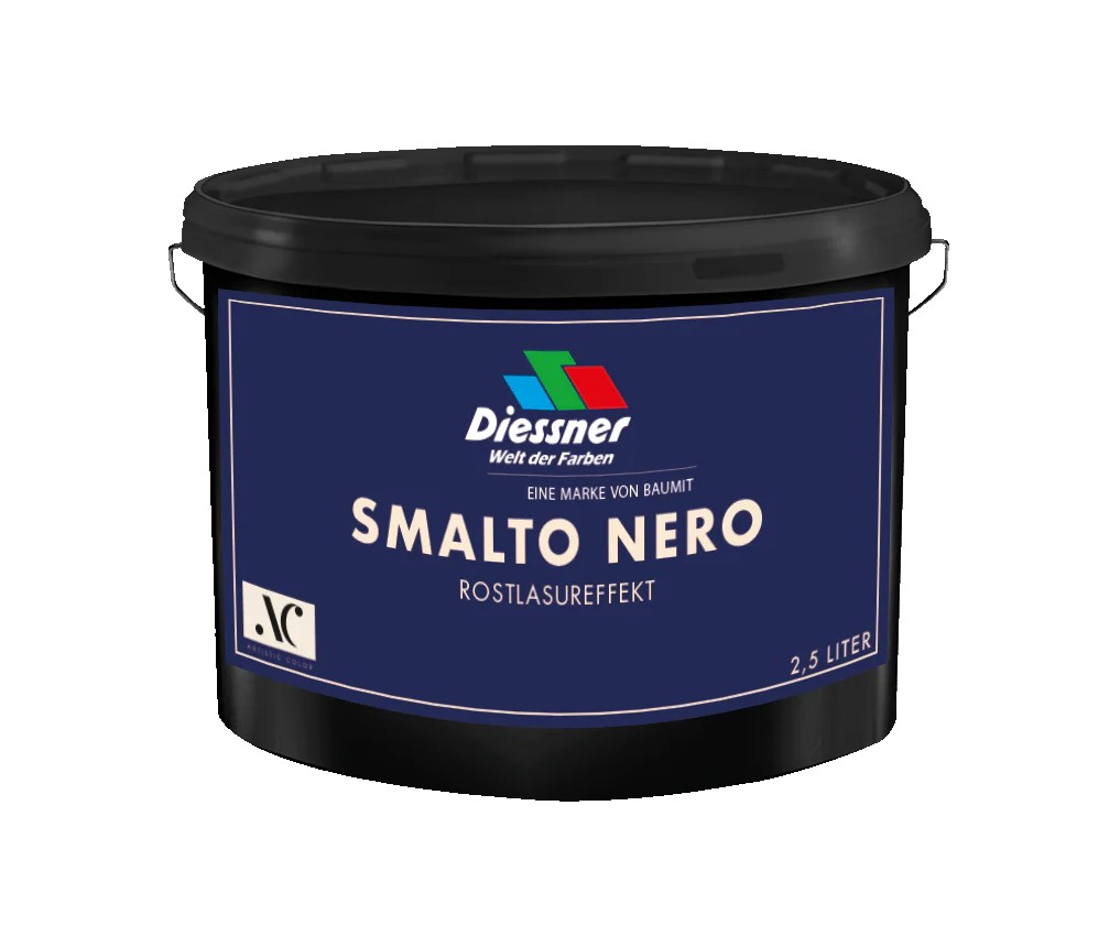 Diessner Artistic Color Lasur Smalto Nero, Schwarz, 1 l