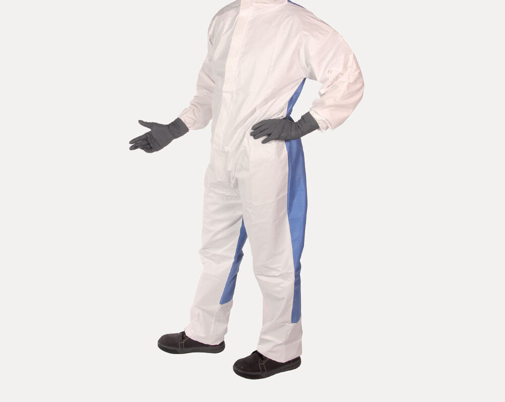 Drefi Einweg-Overall Northshield Paint Pro, Weiß/ Blau, Größe S