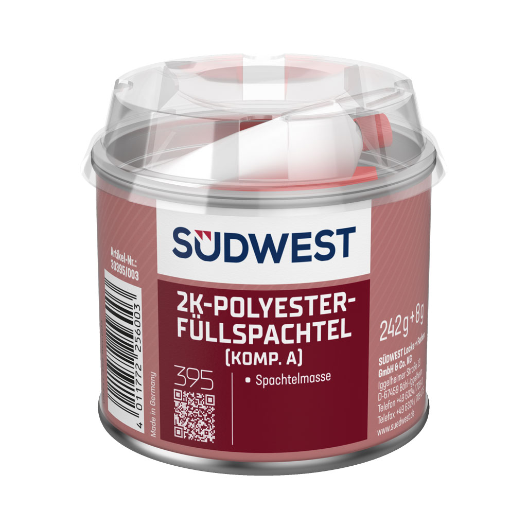 Südwest 2K-Polyester-Füllspachtel Weiß, 0,25 kg