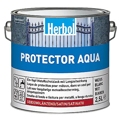 Herbol Express-Metallschutz Protector Aqua, Weiß, 750 ml