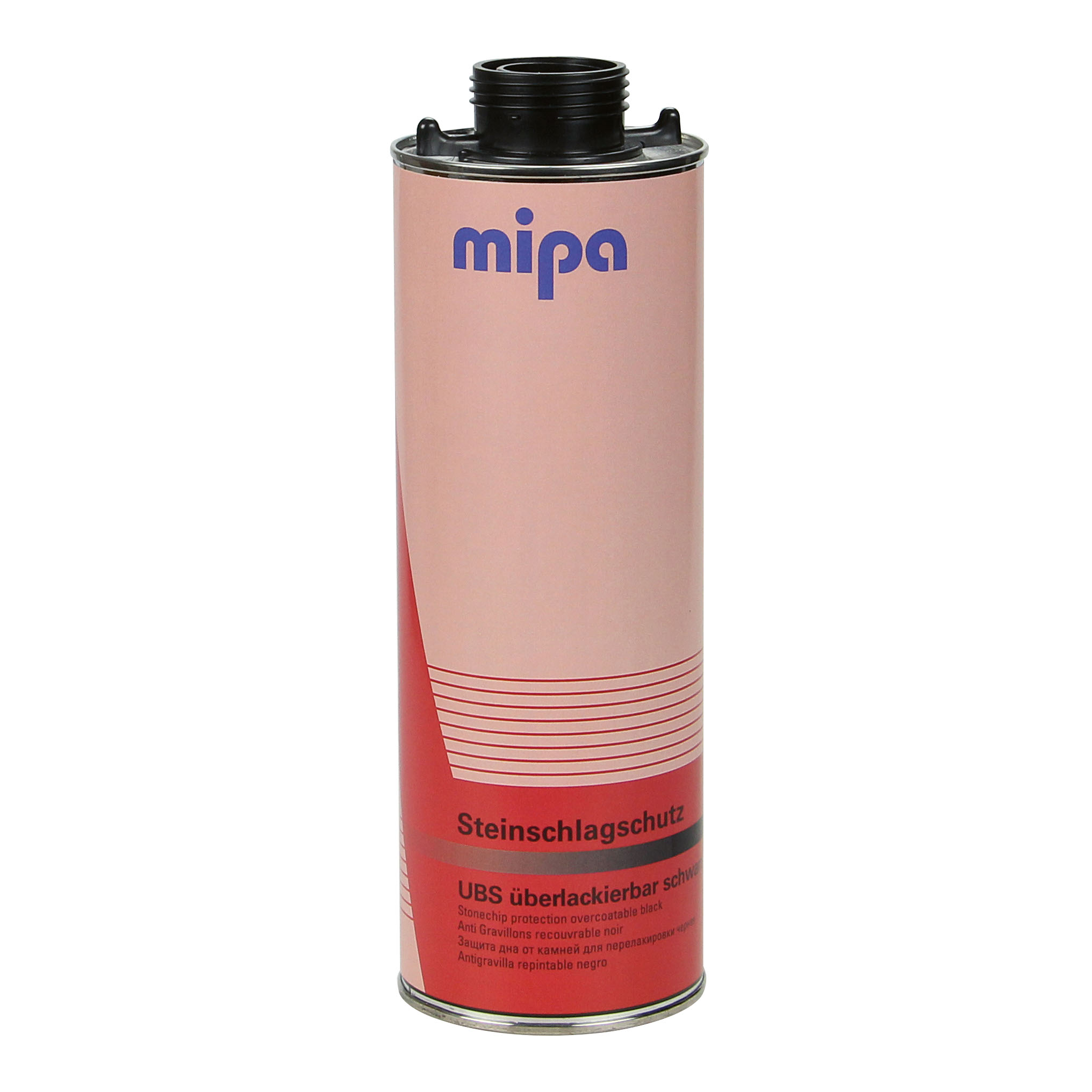 Mipa Steinschlagschutz überlackierbar, Spritzware, Schwarz, 1 l