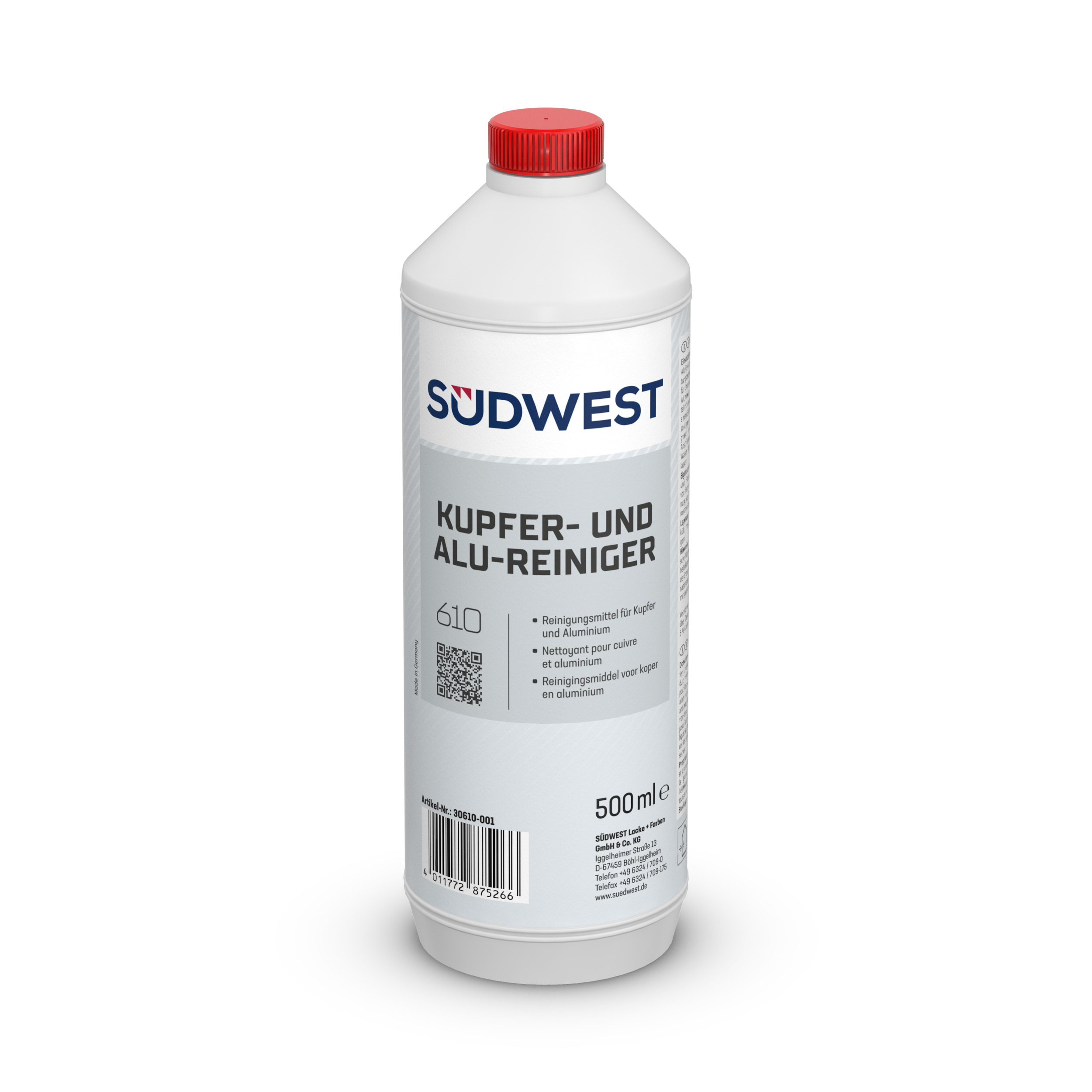 Südwest Kupfer-und Alu-Reiniger, Farblos, 500 ml