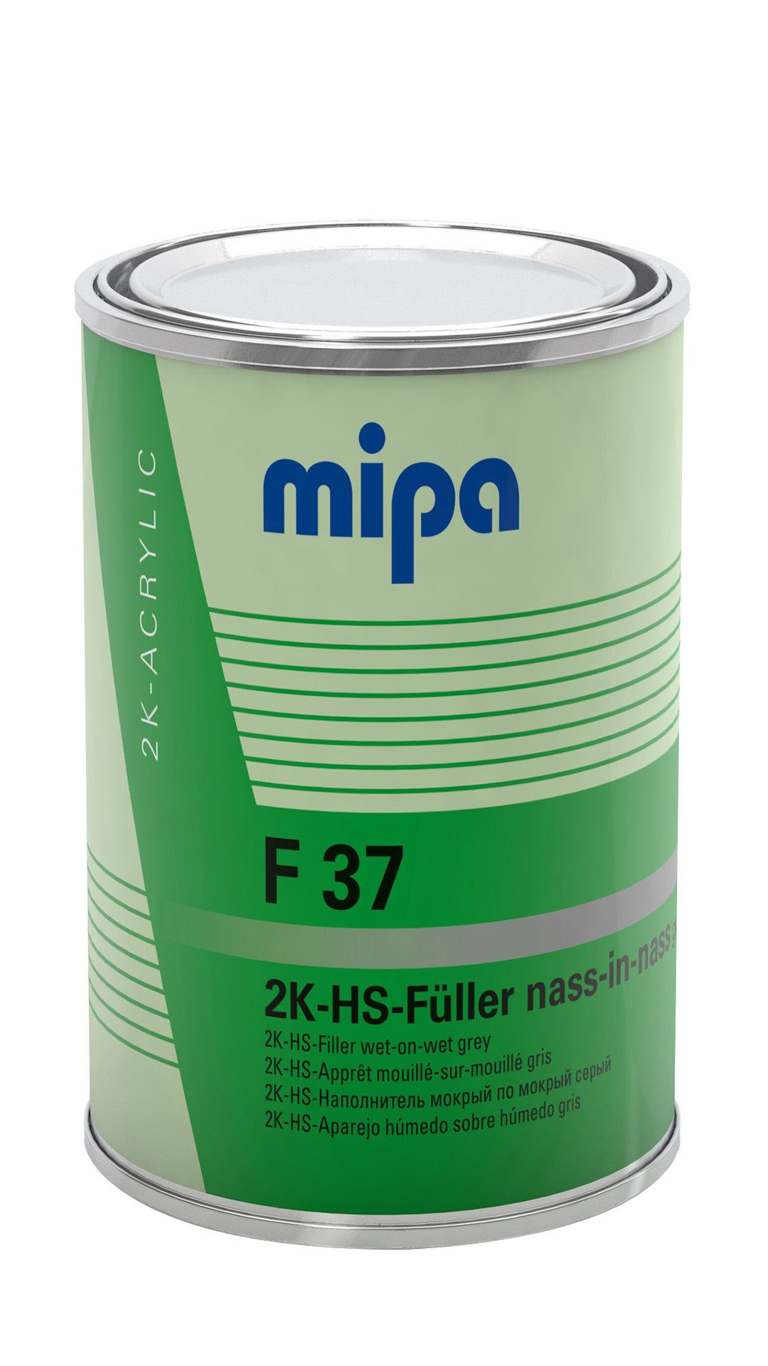 Mipa Grundierung 2K-HS Nass-in-Nass-Füller F 37, Weiß, 1 l