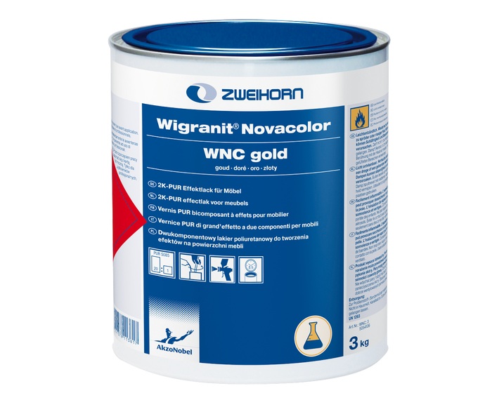 Zweihorn Effektlack Wigranit Novacolor WNC, Gold, 3 kg