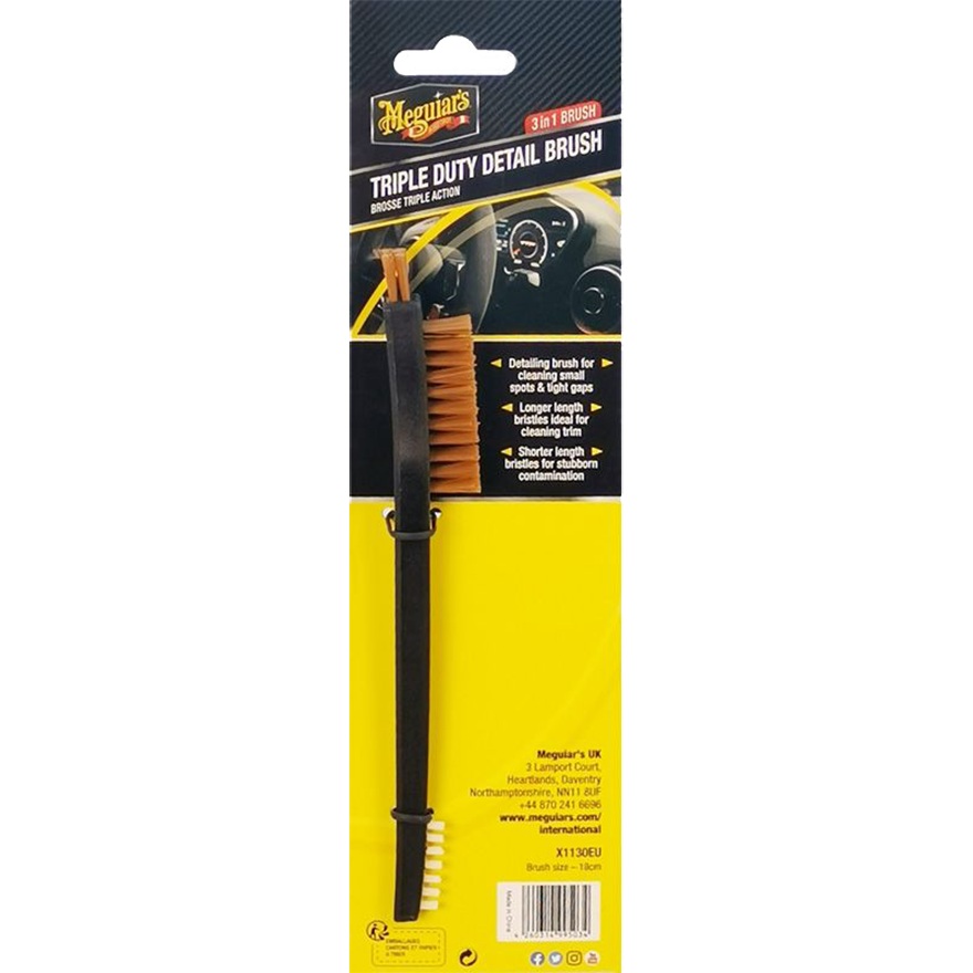 Meguiar's Bürste Triple Duty Detail Brush, 18 cm