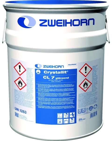 Zweihorn PUR-Klarlack Crystallit, Glänzend CL 7, 25 l