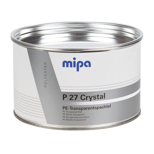 Mipa Transparentspachtel P 27 Crystal inkl. Härter, 1 kg
