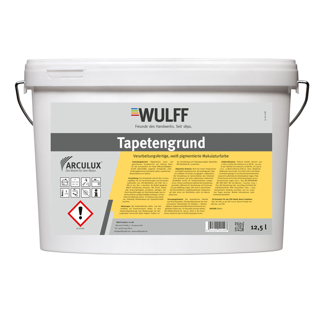Arculux Tapetengrund, Weiß, 12,5 l