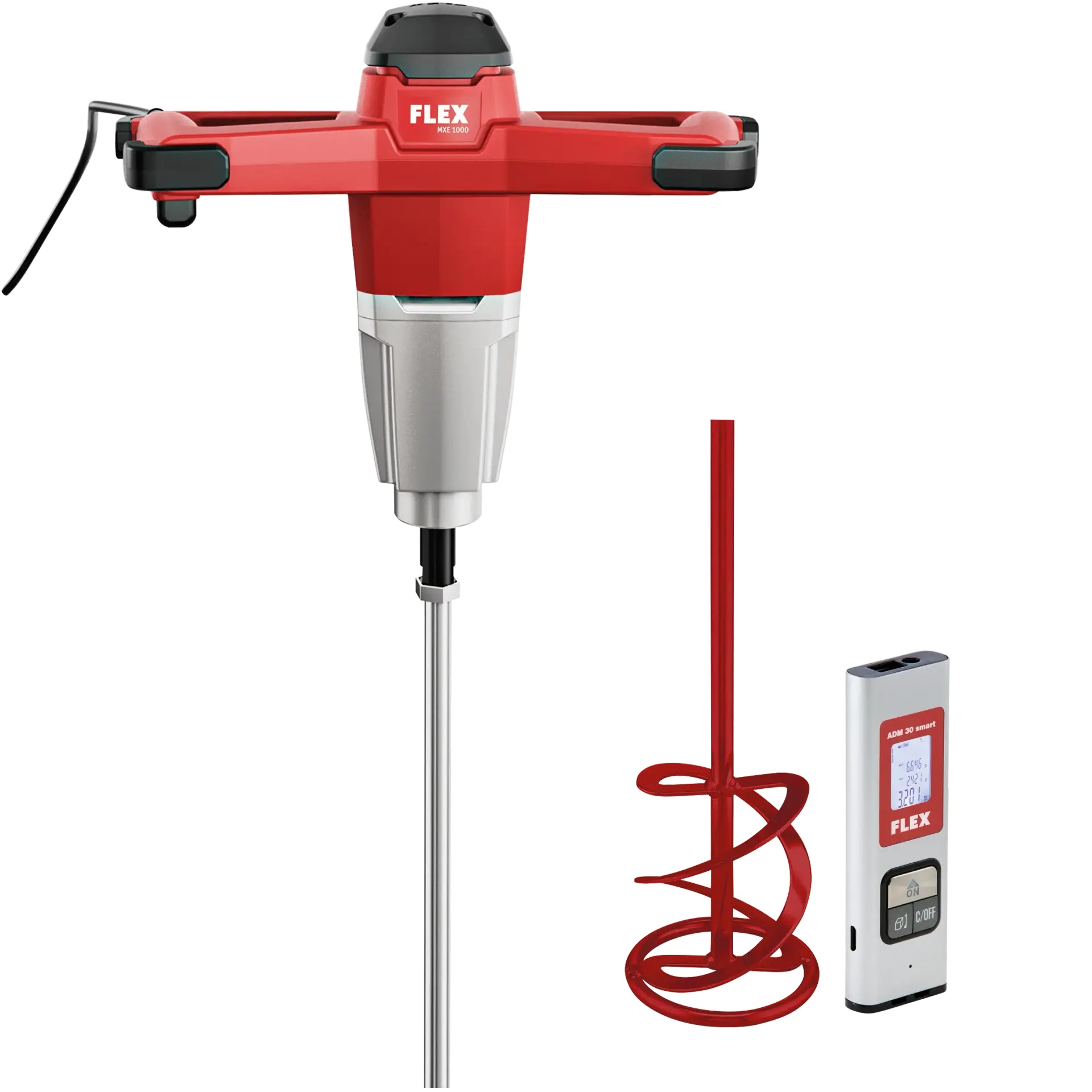 Flex 1-Gang-Rührer MXE 1000 WR2 120 + Messgerät ADM 30 smart