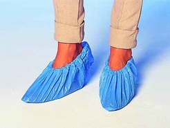 Witte Überziehschuh, 40 my, Blau, 41 cm