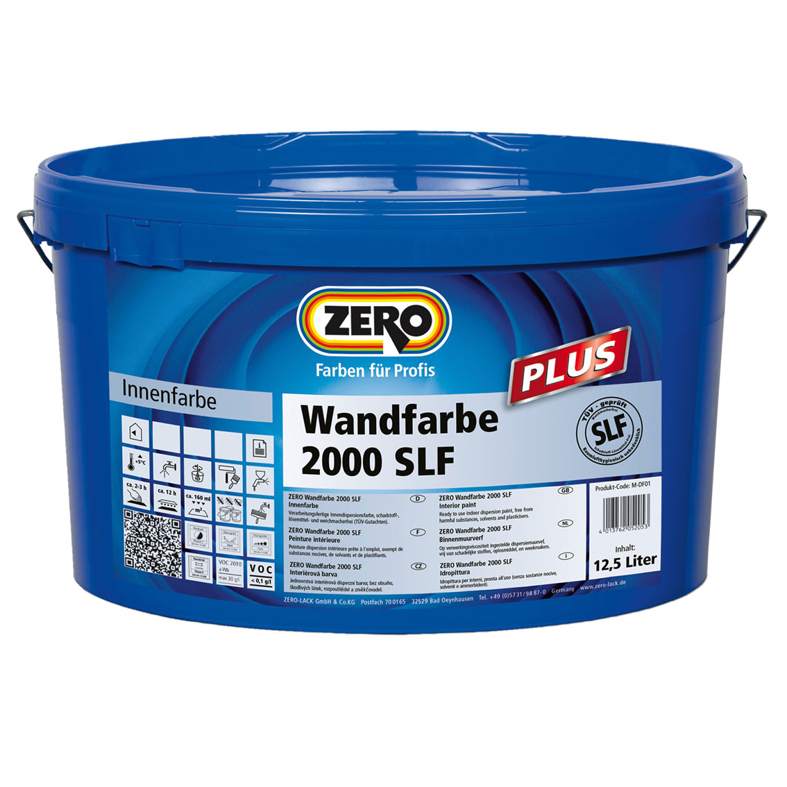 ZERO-LACKE Wandfarbe 2000 SLF Dispersionsfarben