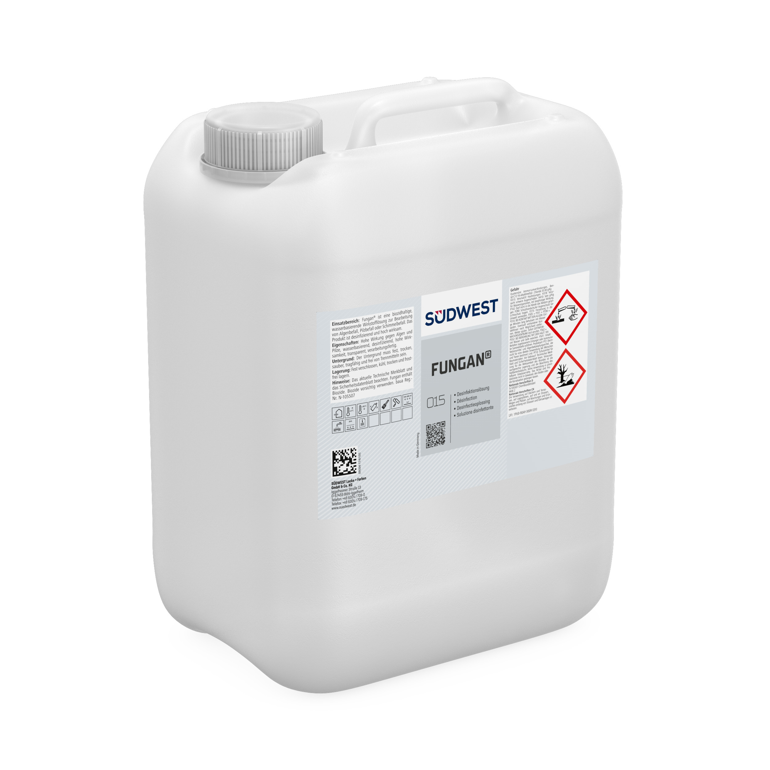 Südwest Reinigungskonzentrat Fungan, 0901 Farblos, 5 l