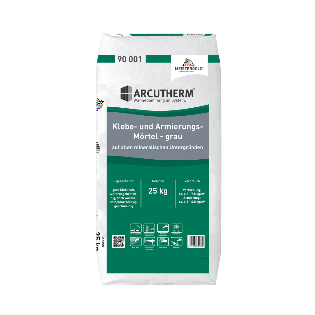 Arcutherm® Klebe- und ArmierungsMörtel, Grau, 25 kg