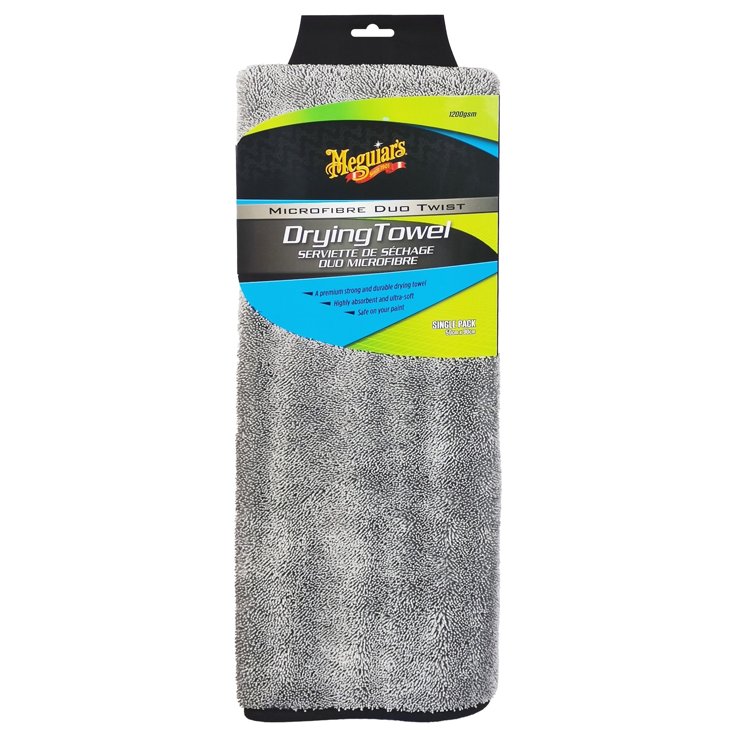Meguiar's Trockentuch Duo Twist Drying Towel, Grau, 50 x 90 cm