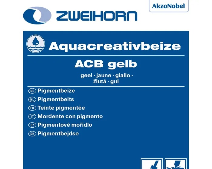 Zweihorn Aquacreativbeize ACB, Gelb, 1 l