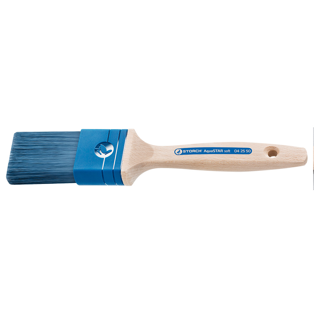 Storch Flach-Pinsel AquaSTAR soft, Blau, 75 mm