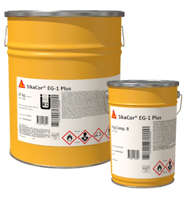 Sika Korrosionsschutzbeschichtung SikaCor EG-1 Plus, Weiß, 15 kg