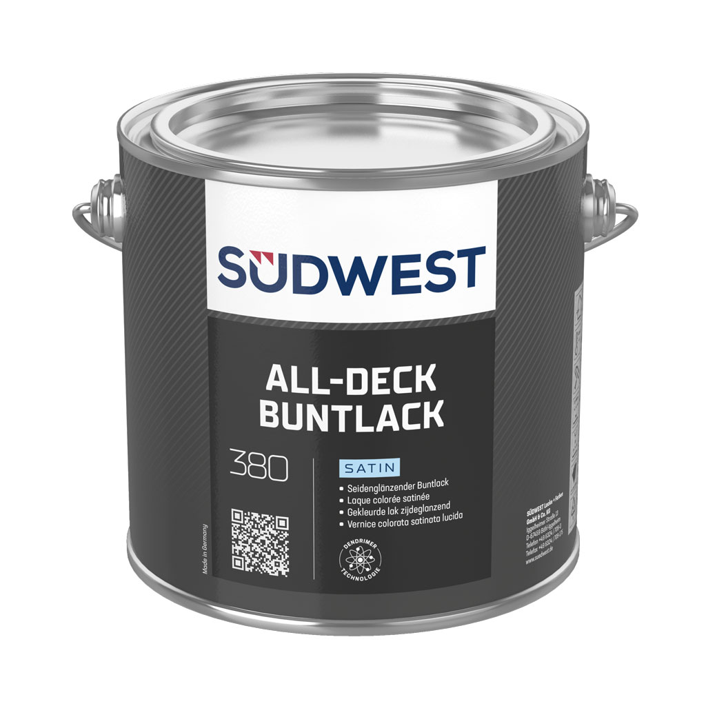 Südwest All-Deck Buntlack Satin, Basis 0080, 750 ml