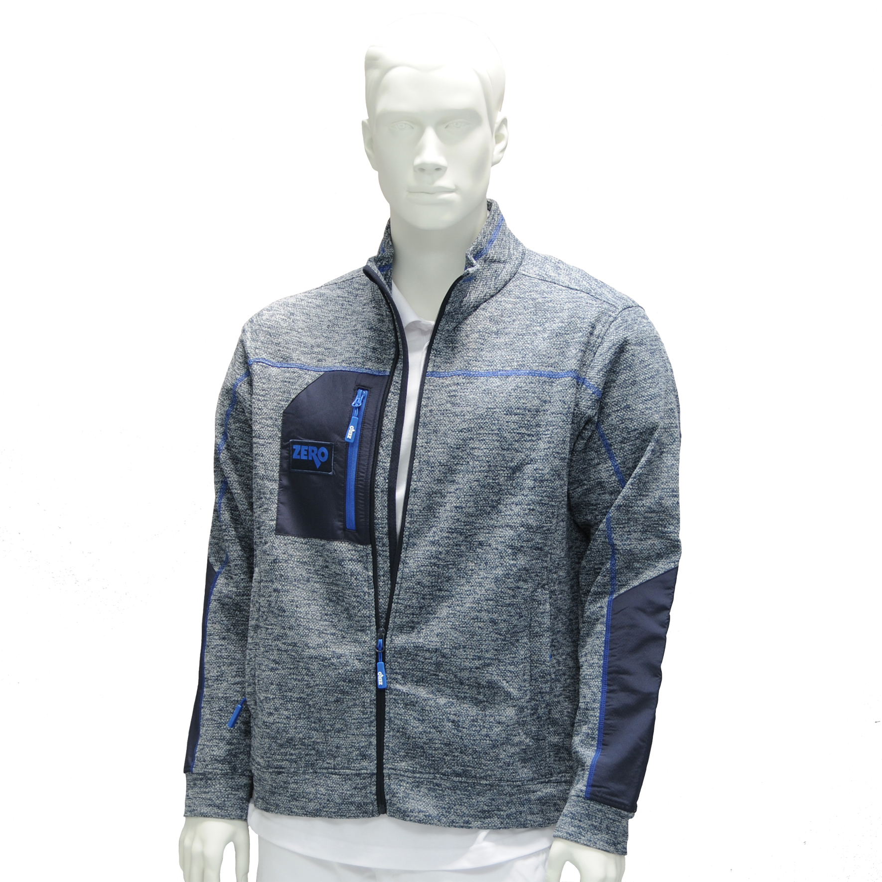 ZERO-LACK Strickfleecejacke, 3XL