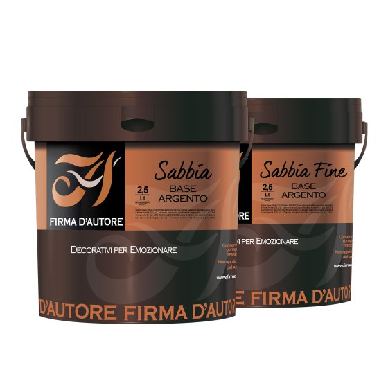 Firma D'Autore Acryl-Endbeschichtung Sabbia Base, Kupfer, 1 l