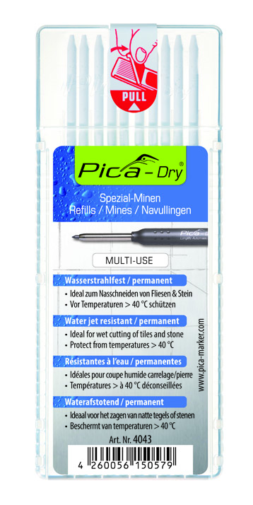 Witte Pica-Dry Ersatzmine, Weiß, Ø 2,8 x 125 mm